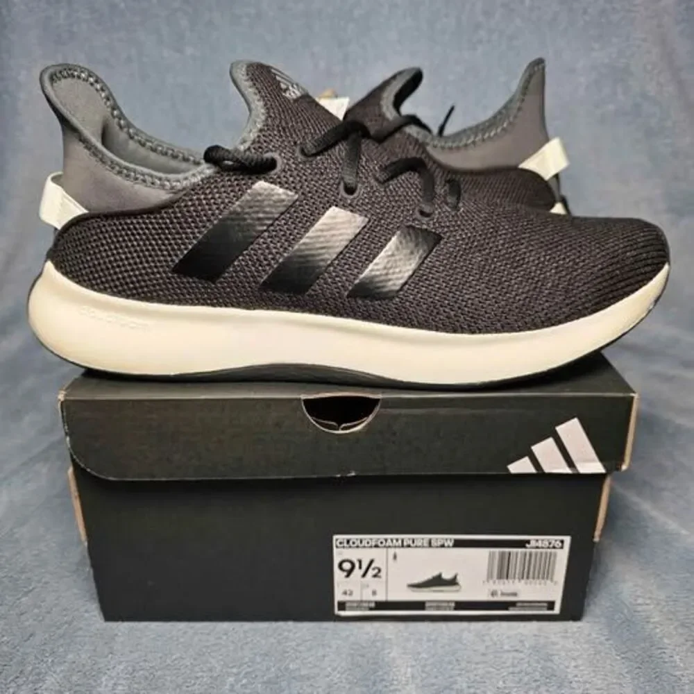 Adidas Cloudfoam Pure SPW Sneakers Black Womens Size 9.5